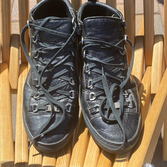 Men’s balenciaga high top shoes blk - Picture 1 of 8